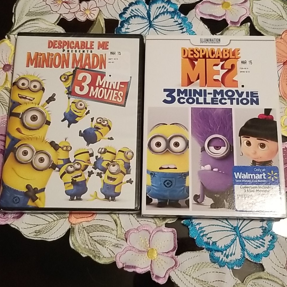 Despicable Me Mini Movies DVD Set of 2 Unopened